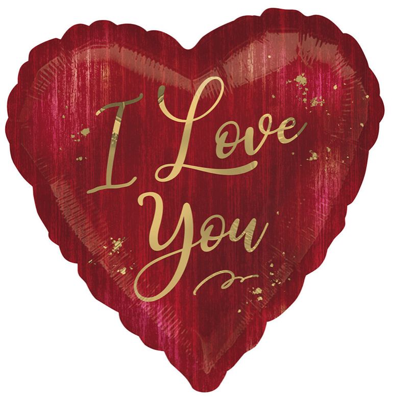 28" I LOVE YOU ROUGE