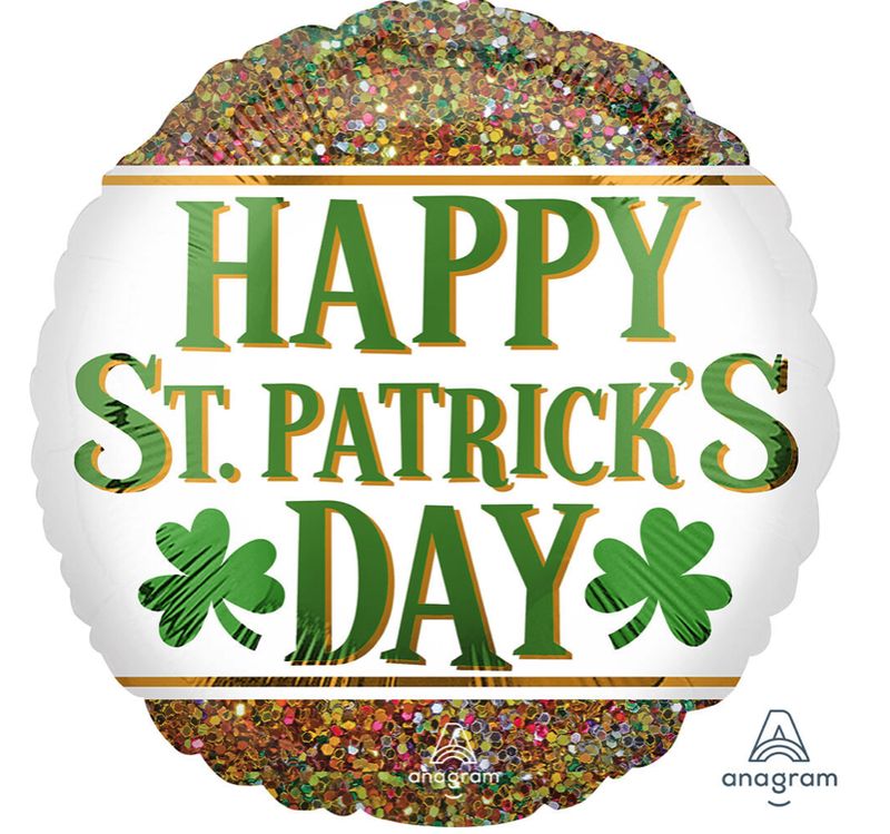 17" ST. PATRICK'S DAY GLITTER
