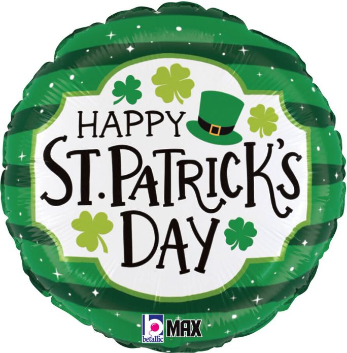 18" ST. PAT'S STRIPES