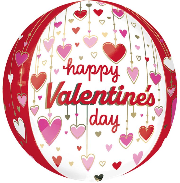 16" HVD DANGLING HEARTS