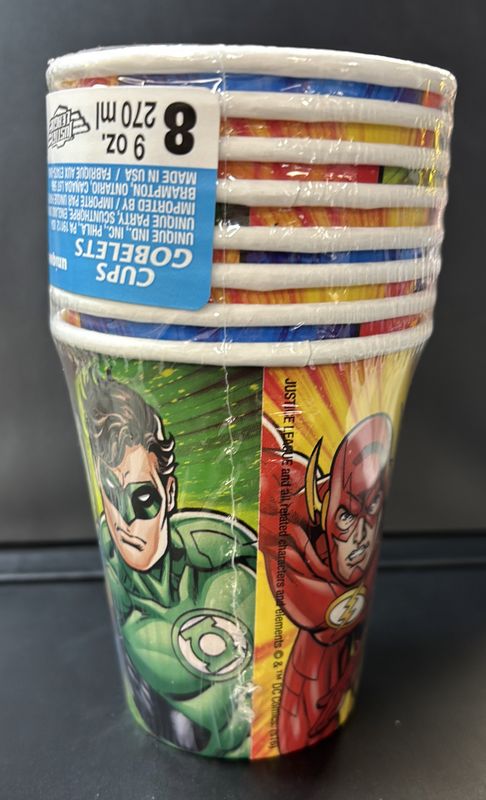 Justice League Paper Cups