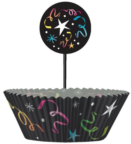 HAPPY NEW YEAR CUPCAKE KIT  24PC