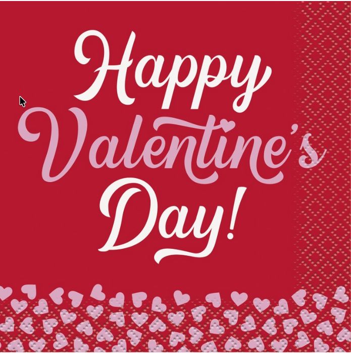 HAPPY VALENTINES DAY BEV NAP 16CT