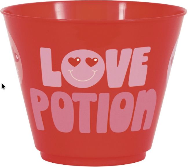 LOVE POTN RED 10OZ PLST TUMBLERS  8CT
