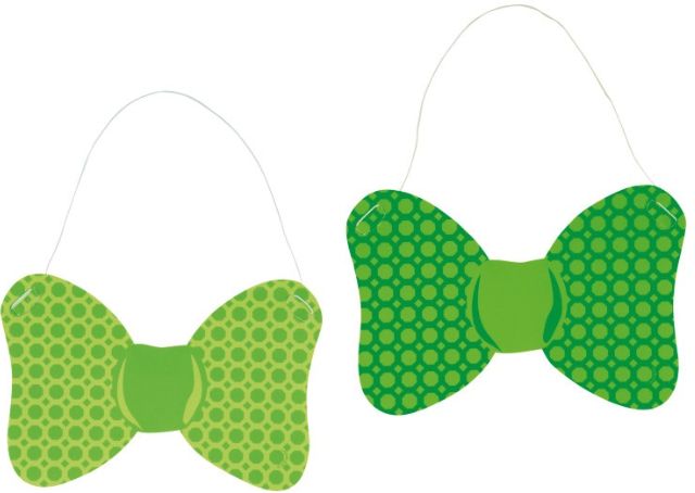 ST PATRICK'S DAY PAPER BOW TIES ASST 6CT