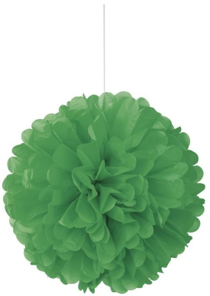 EMERALD GREEN PUFF BALL 16"