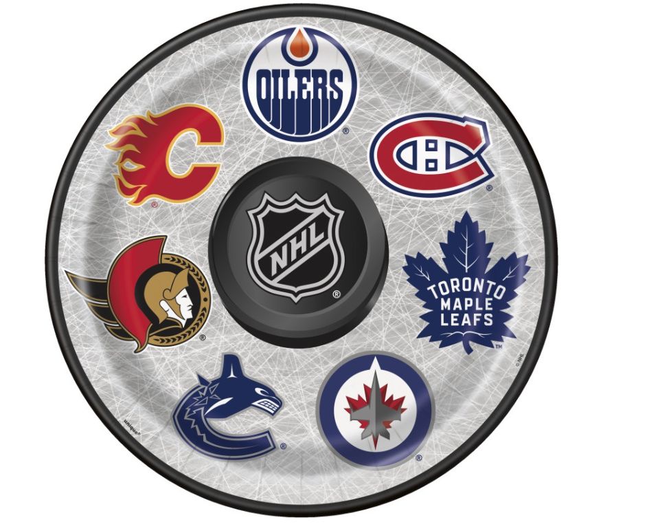 NHL 9" DINNER PLATES  8CT