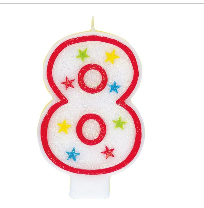 GLITTER BIRTHDAY CANDLE AND DECO #8