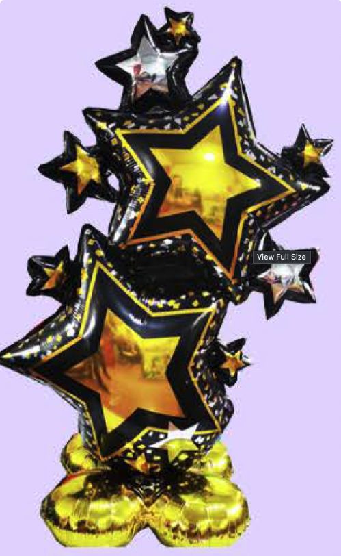 39" STANDING STARBURST GOLD