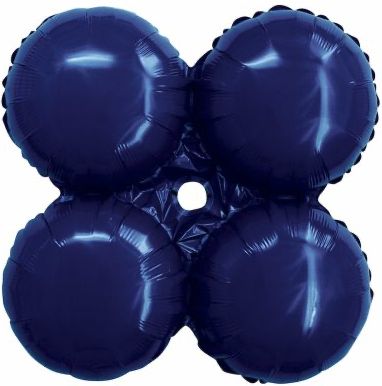 NAVY BLUE ROUND QUAD 17"