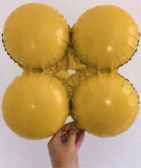 LIGHT YELLOW ROUND QUAD 17"