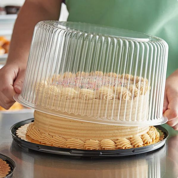 8" High Dome Cake Display Container W Lid