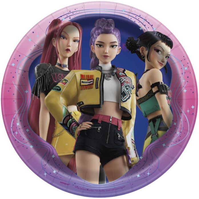 KPOP DEMON HUNTERS SMALL PLATE 8CT