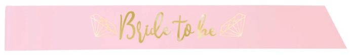 BRIDE TO BE SASH
