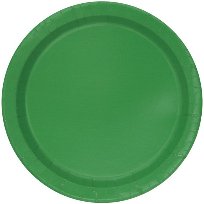 EMERALD GREEN LARGE PLATE 20CT