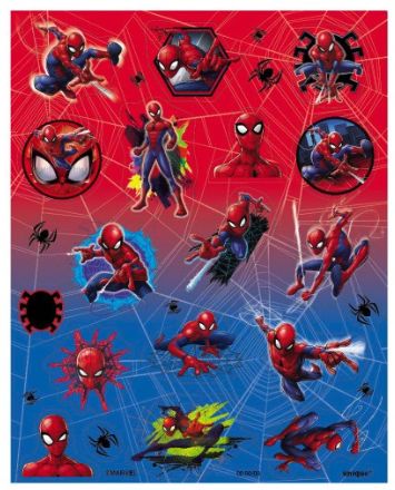 Spiderman Sticker Sheets 4Ct