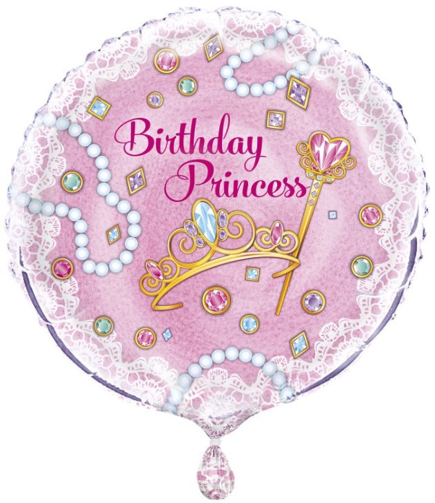 Pink Princess 18" Foil Balloon