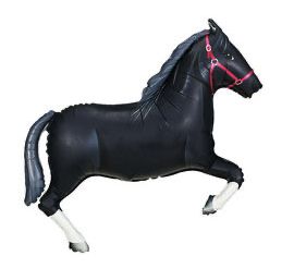 43" BLACK HORSE BALLOON