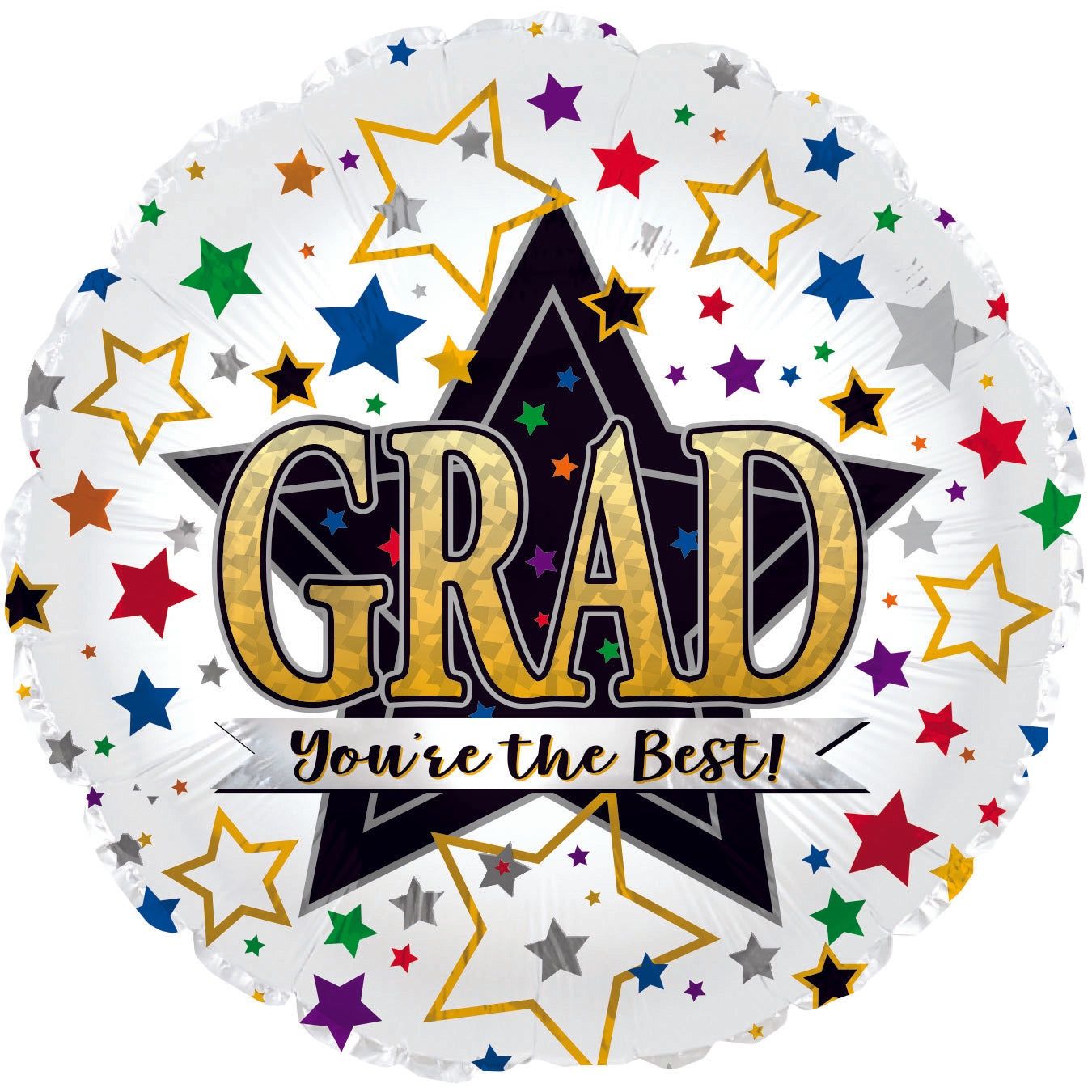 GRAD YOU'RE THE BEST FOIL BALLOONS 17"