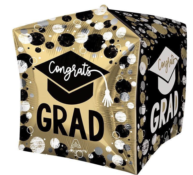 G99 Cubez Grad Circles &amp; Dots Foil Balloon 16"