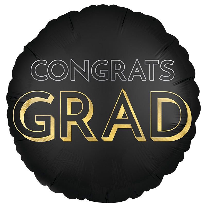 G97 JUMBO SATIN CELEBRATE GRAD FOIL BALLOON 28"