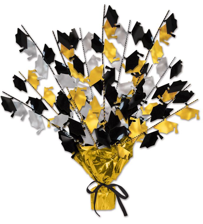 GRAD CAP GLEAM 'N BURST CENTERPIECE