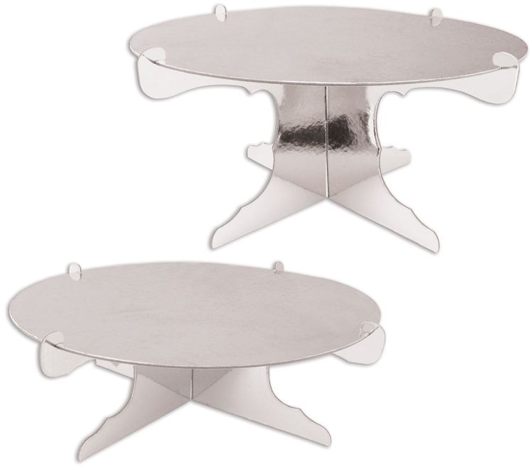 Silver Metallic Cake Stands