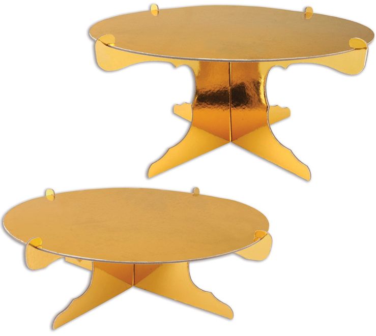 GOLD METALLIC CAKE STANDS