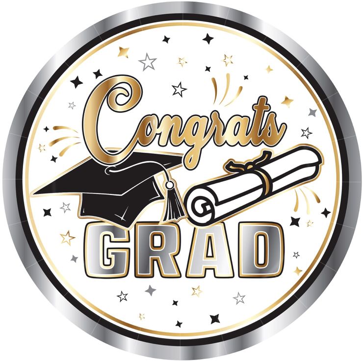 CONGRATS GRAD! PLATES