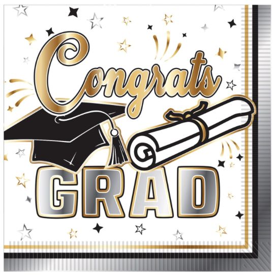 GRADUATION BEVERAGE NAPKINS