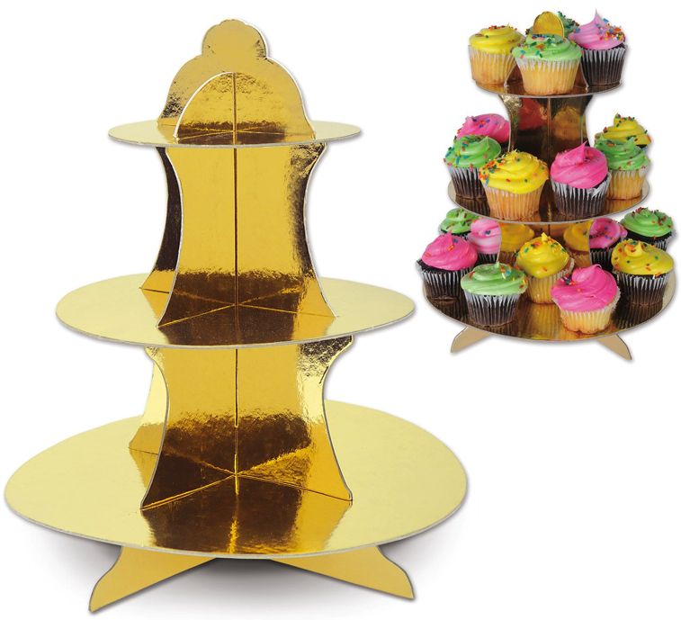 METALLIC CUPCAKE STAND