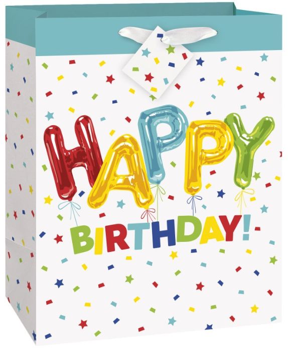 HAPPY BALLOON BIRTHDAY LARGE GIFT BAG