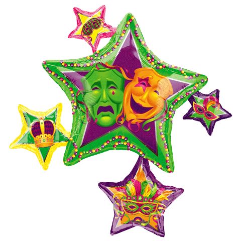 MASQUERADE STAR CLUSTER BALLOON 35"