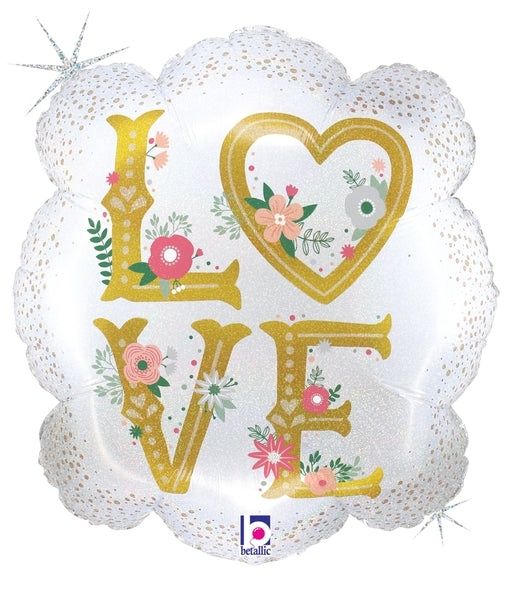 HOLO LOVE FRAME FOIL BALLOON 23"