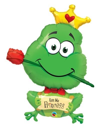 FROG  KISS ME PRINCESS JUMBO BALLOON 39"