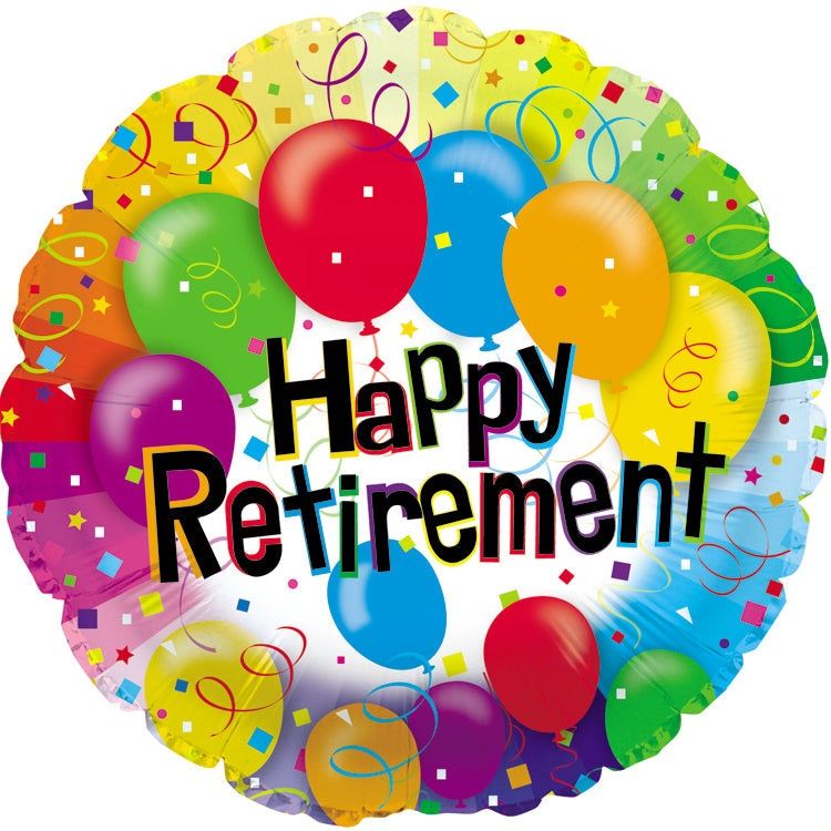 HAPPY RETIREMENT BALLOON 17"