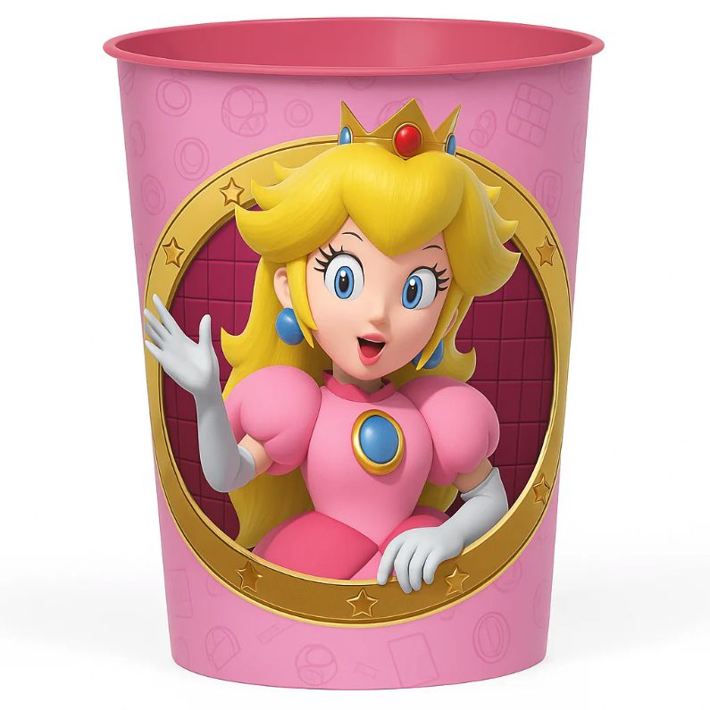 SUPER MARIO PRINCESS PEACH PLASTIC CUP