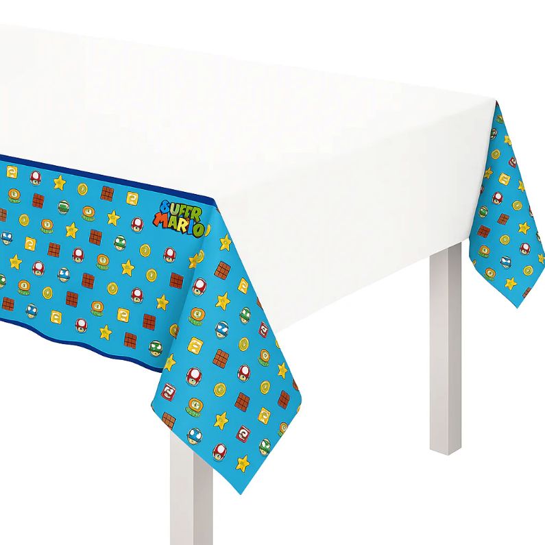 SUPER MARIO PLASTIC REC TABLE COVER