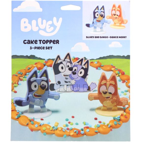 BLUEY CAKE TOPPERS 3CT