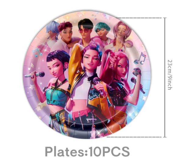 Kpop Demon Hunters Plate 9" 16Ct