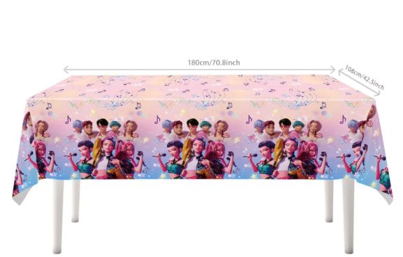 Kpop Demon Hunters Table Cover Rec
