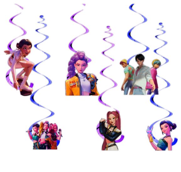 Kpop Demon Hunters Hanging Spirals