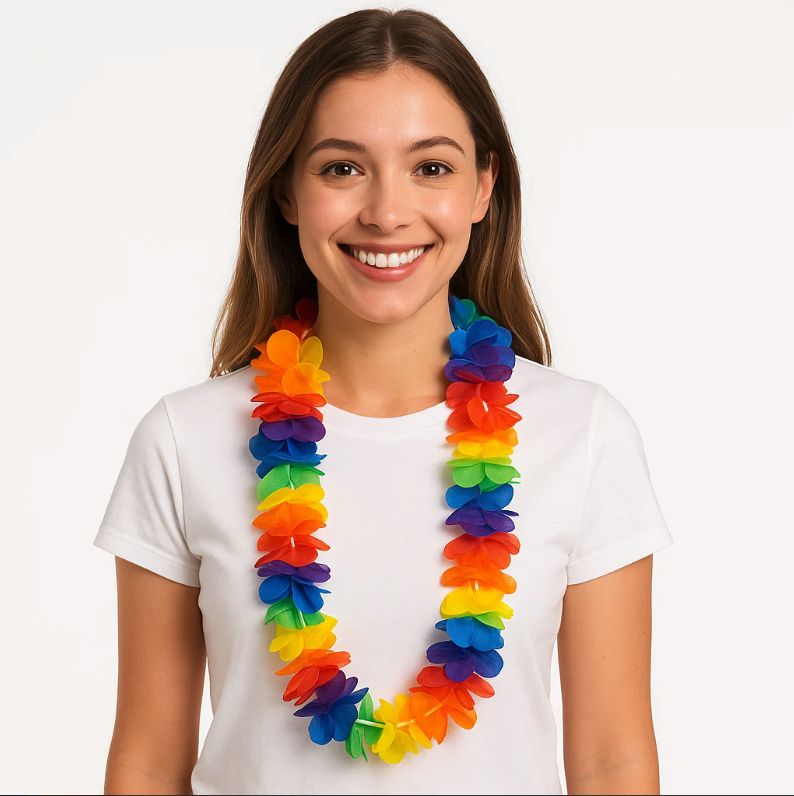 HAWAIIAN MULTI COLOR LEI