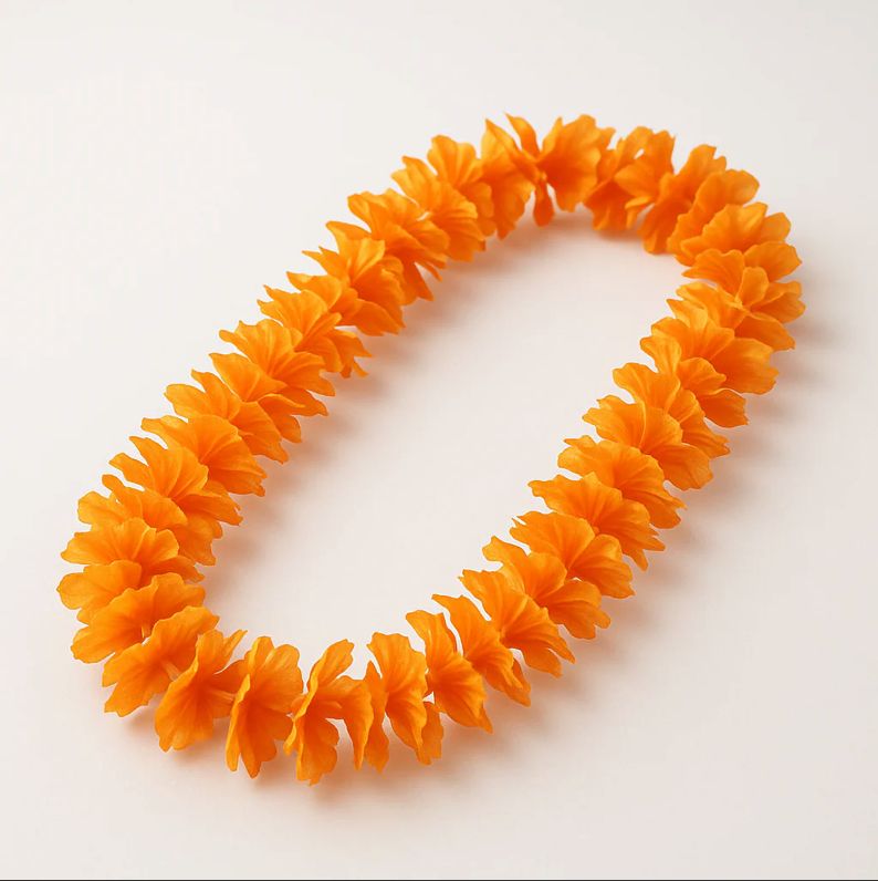 HAWAIIAN ORANGE LEI