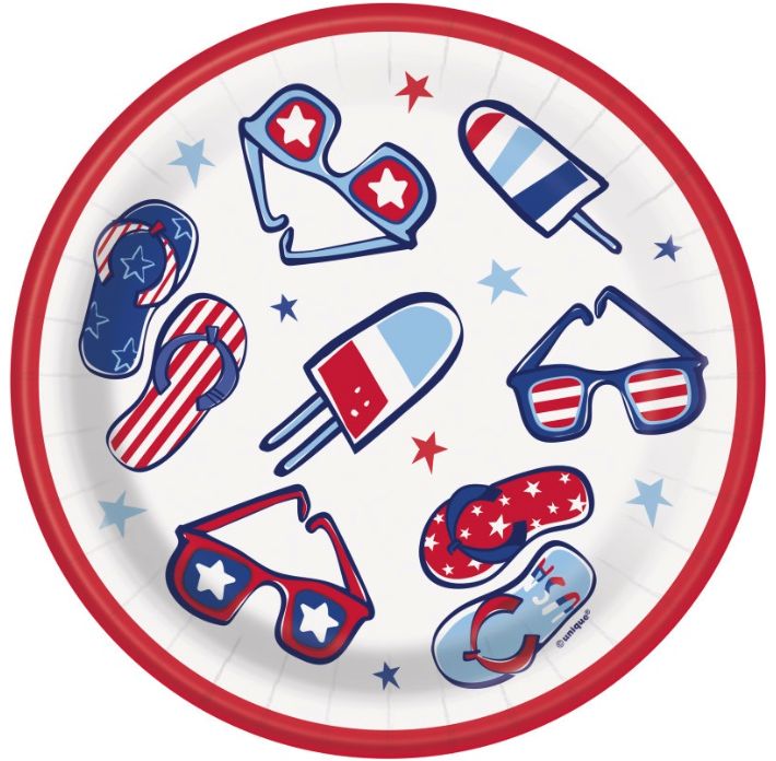 Patriotic Summer 7" 12Ct
