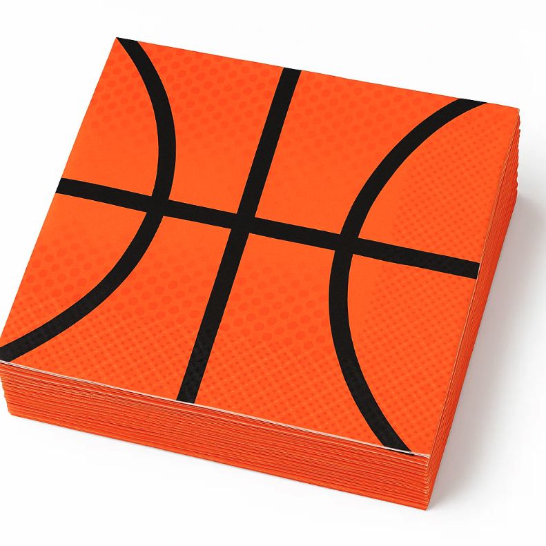 Basketball Beverage Napkins 36Ct