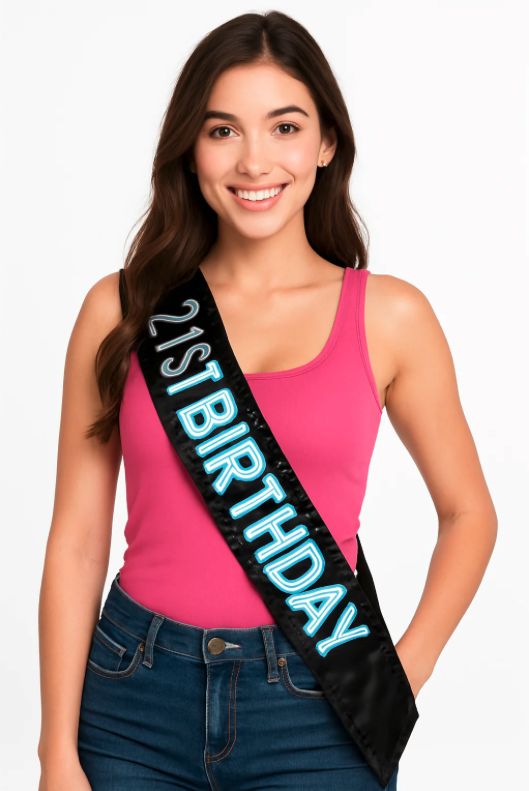 Finally 21 Birthday Sash