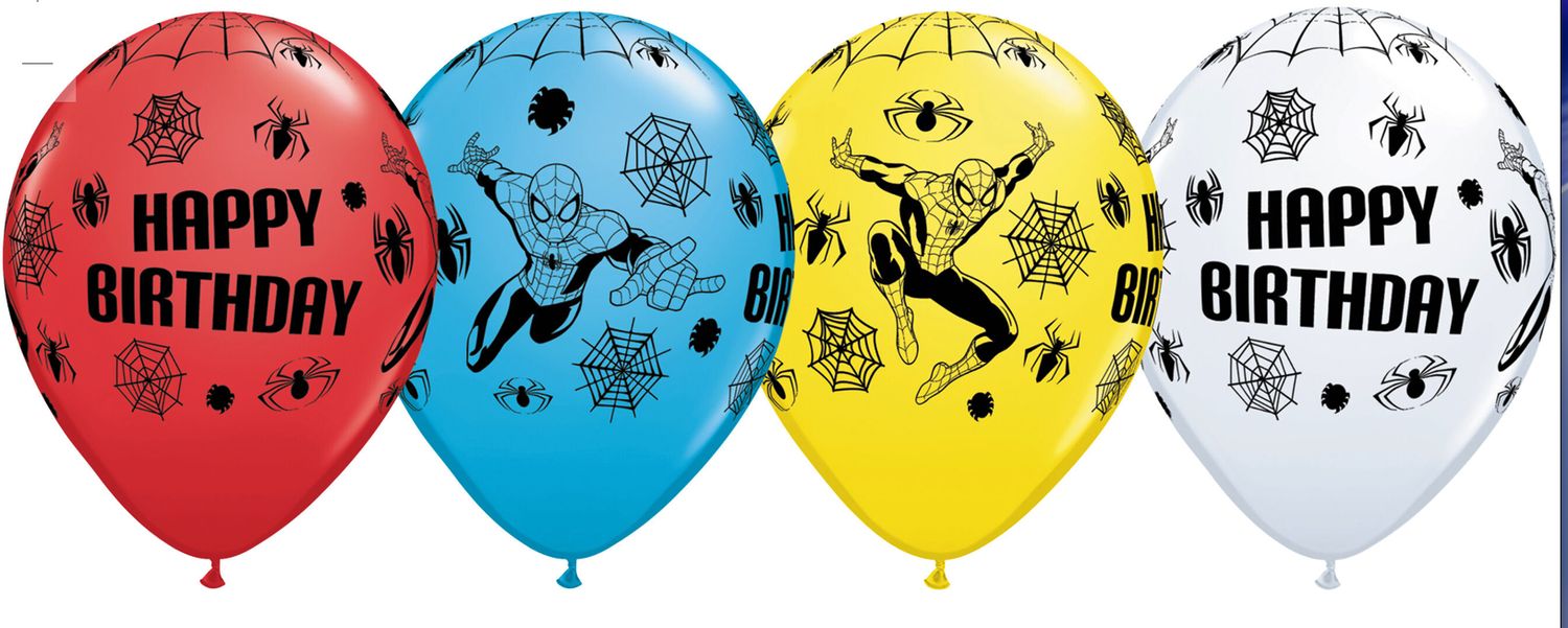 11" MARVELS SPIDER-MAN BIRTHDAY LATEX