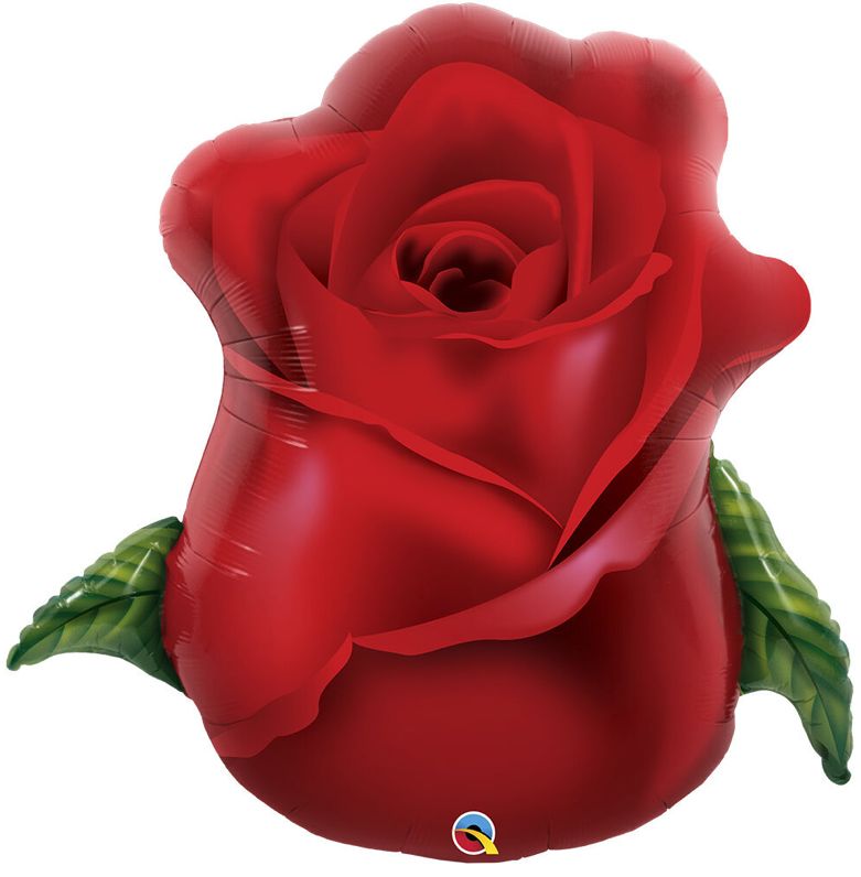 251 33" Red Rose Bud Balloon