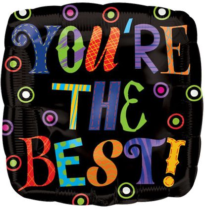 18" Sentiment You'Re The Best Dots